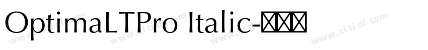 OptimaLTPro Italic字体转换